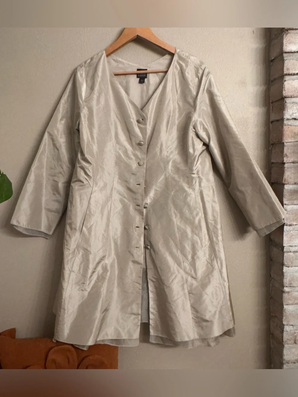 EILEEN FISHER Silk Duster Coat